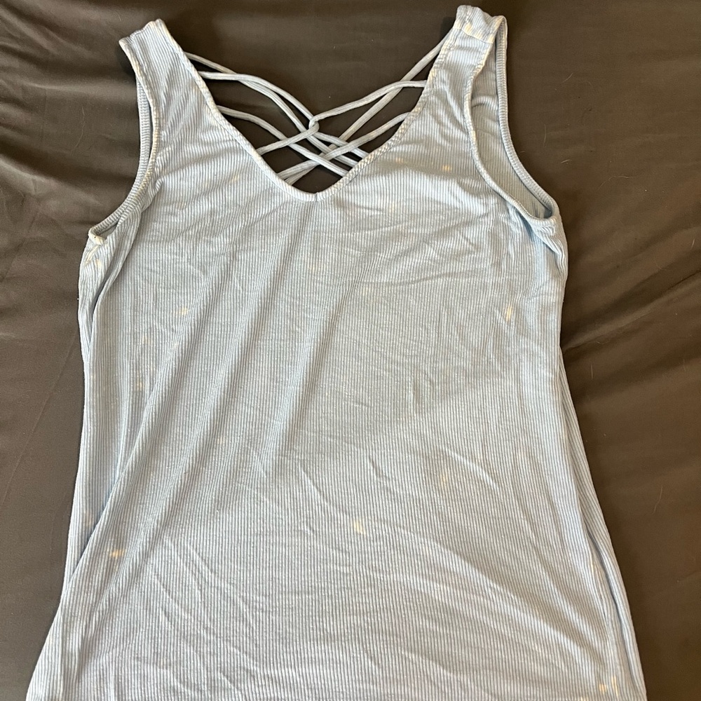 Light blue tank top